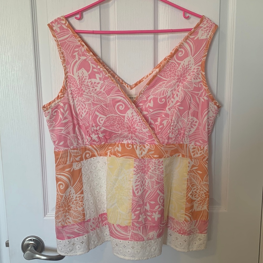 Size XL, Ladies tank top with side zipper